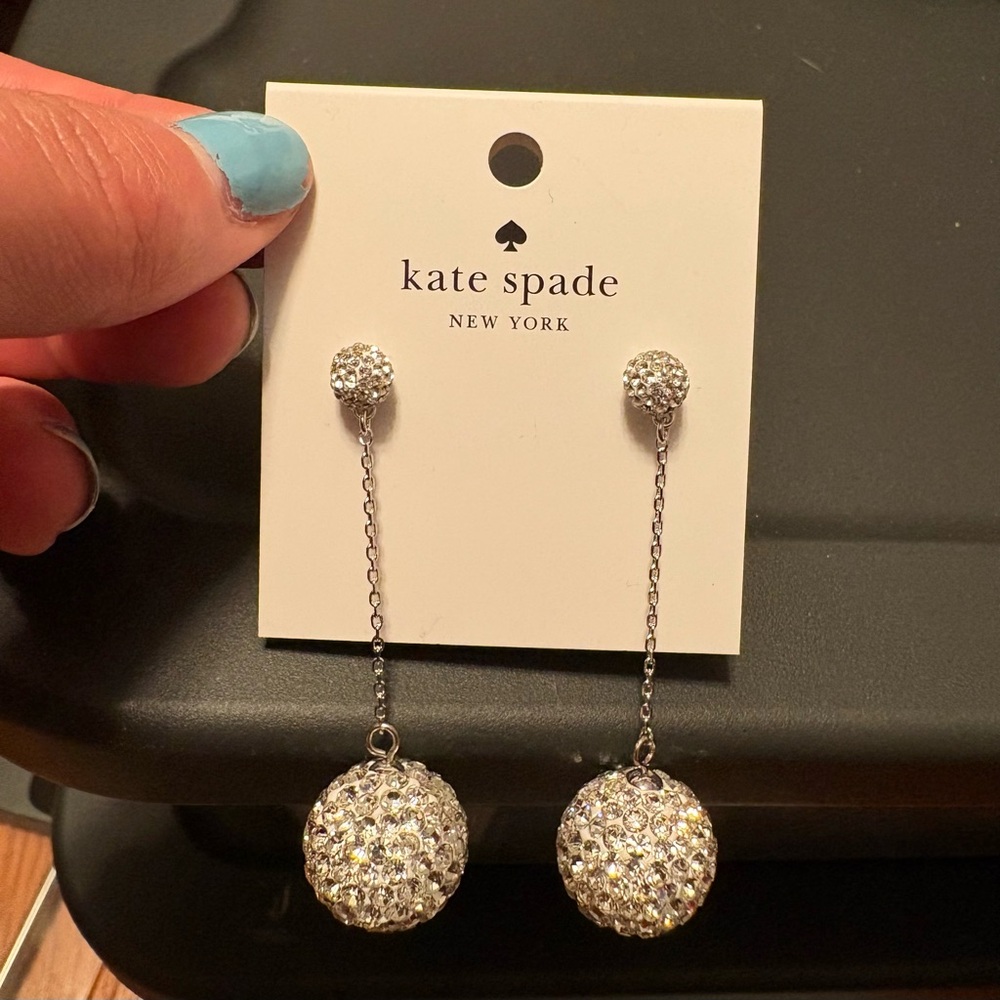 New Kate Spade Silver Earrings
